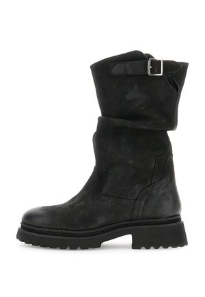Stivaletti con plateau - black
