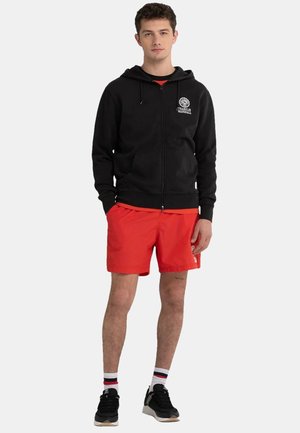 ZIP MIT SEITLICHEN  - Zip-up sweatshirt - schwarz