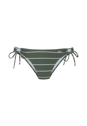 Bikini bottoms - oliv gestreift