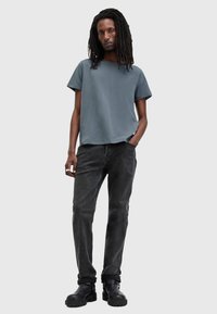 AllSaints BODEGA SS CREW - Camiseta básica - blue