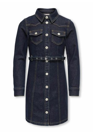 Obleka iz džinsa - dark blue denim