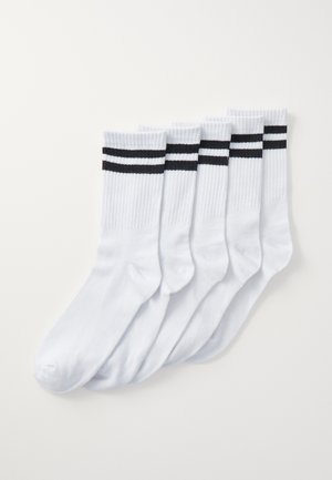 Pieces PCCALLY SOCKS 5 PACK - Socken - bright white/black stripes