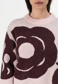 Marimekko VIRTAUS TUMMA - Pulóver - light pink/wine red