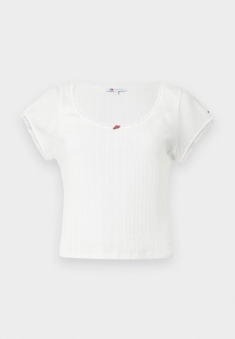 Tommy Jeans T-shirt basic crème Tommy Jeans T-shirt basic crème