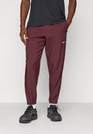 PANT - Trainingsbroek - burgundy crush/black/reflective silver-coloured