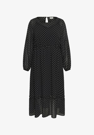 Kaffe Curve, KCMINDA - Robe longue - black w. white dot