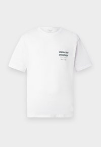 JORMEADOWS TYPO TEE CREW NECK - T-shirt imprimé - bright white