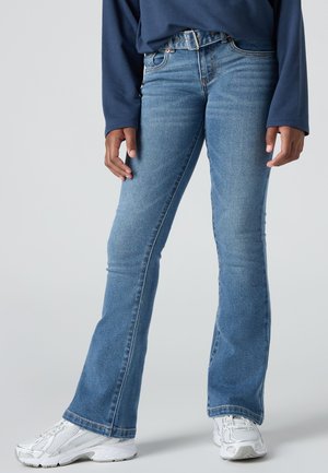 Levi's® REGULAR RISE BELT - Široké džíny - blue denim