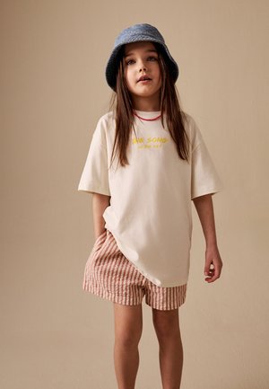 Next, REGULAR FIT - OVERSIZED LICENSE GRAPHIC T-SHIRT  . - T-shirt con stampa - cream