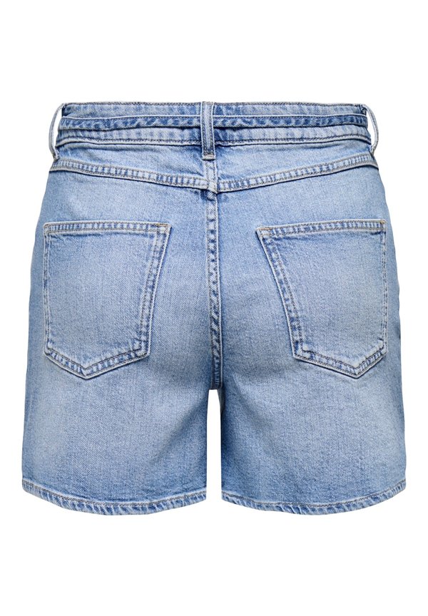 ONLGIANNA BELTED - Denim shorts - hellblau4