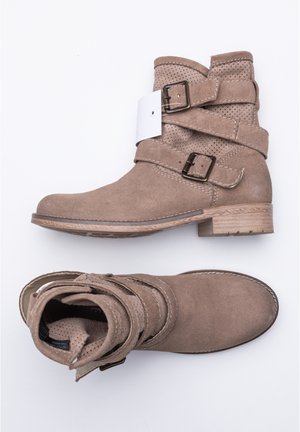 Bottines de cowboy / motard - brown