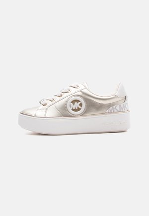 Michael Kors Kids JORDANA FINN - Trainers - pale gold-coloured metallic/vanilla
