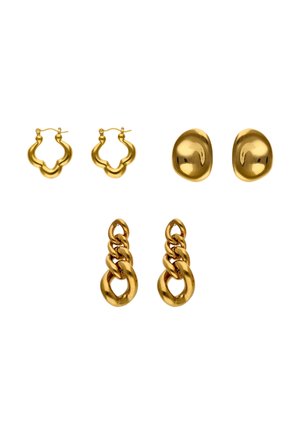 SET - Earrings - gold-coloured