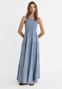 Stradivarius FLOWING STRAPPY - Maxikleid - blue