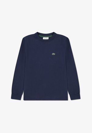 Lacoste ICON CORE TEE - Tops ar garām piedurknēm - marine