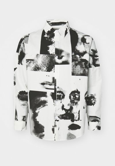 Kidsuper COLLAGE FACES BUTTON UP - Košile - white