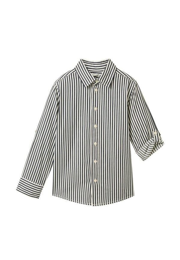 GESTREIFTES TURN UP ÄRMELN - Hemd