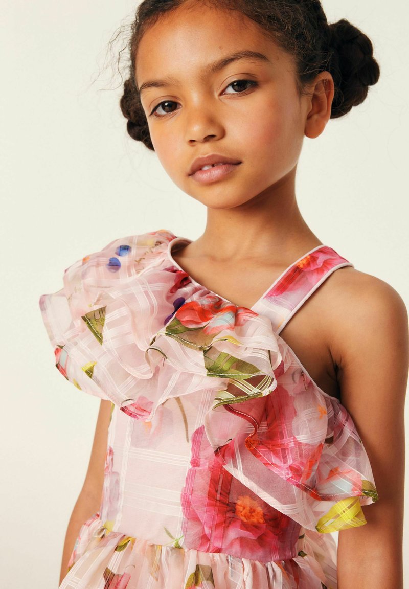 Baker by Ted Baker FLORAL ONE SHOULDER BURNOUT-REGULAR FIT - Cocktail dress  / Party dress - pink - Zalando