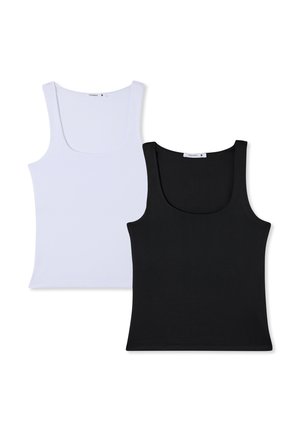 PACK OF 2 SLEEVELESS  - Top - 1x Black, 1x White