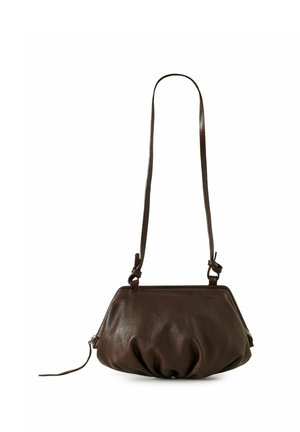 BALAGAN PLIS M - Cross body bag - dark brown