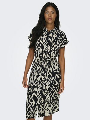 ONLY ONLHANNOVER SHIRT DRESS - Abito a camicia - birch black graphic