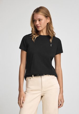 SHORT SLEEVE REGULAR FIT - T-shirts basic - black