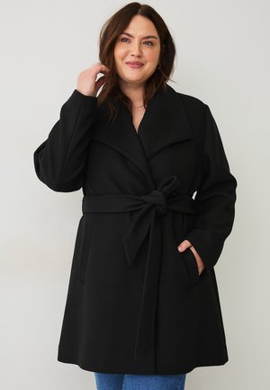 MIT BINDEGÜRTEL - Classic coat - schwarz