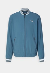 Veste De Survêtement Diadora Homme, Bleu Marine, Taille 2XL – Coton, Style Rétro