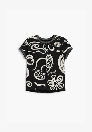 Desigual, PRINTED T-SHIRT - Camiseta estampada - black