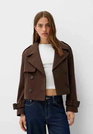 Bershka SOFT - Sako - dark brown