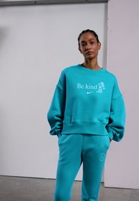 Nike Sportswear TREND CREW OVERSIZED - Camisola - washed teal