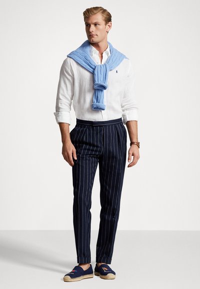 Polo Ralph Lauren SLIM FIT LINEN SHIRT - Shirt - white