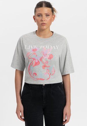 ICON BLOSSOM FRONT - T-shirt print - light grey