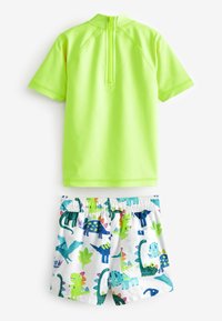 Next SUNSAFE SET - REGULAR FIT - Jogginghose - yellow dinosaur