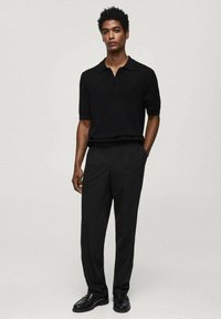 Mango ZORZAL - Polo majica - black