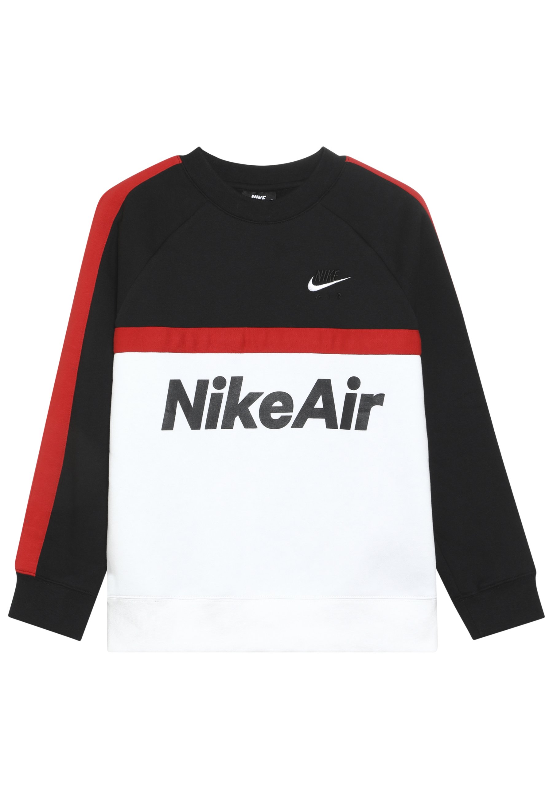 Nike Sportswear CREW Sweatshirt blackwhiteuniversity Nike Sportswear AIR CREW Sweatshirt blackwhite Zalando.at