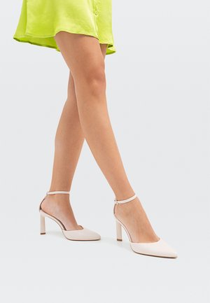 MIT UND SCHNALLE AM KNÖCHELRIEMCHEN - Decolleté - offwhite