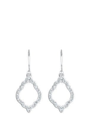 SPARKLING BASIC - MIT KRISTALLEN VON SWAROVSKI® - Øreringe - silberfarben