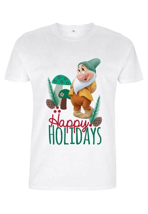 Disney SNOW WHITE BASHFUL CHRISTMAS - T-shirt z nadrukiem