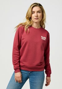 Wrangler LONG SLEEVE REGULAR FIT - Sweater - earth red