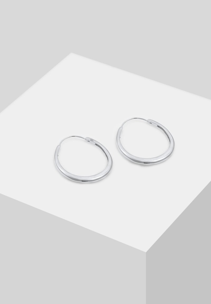 Elli - BASIC HOOPS - Earrings - silver coloured, Enlarge