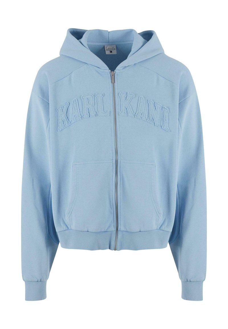 Karl Kani Sweater met rits lichtblauw Karl Kani Sweater met rits lichtblauw