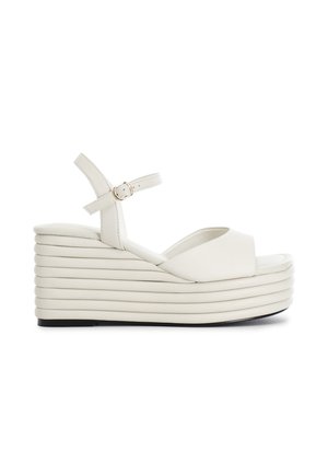Platform sandals - white porcelain