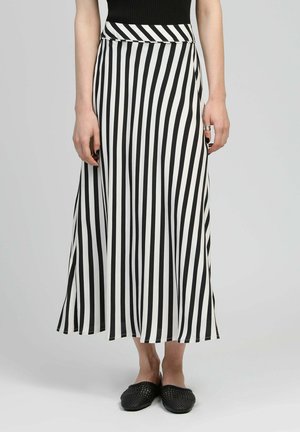 LONGUE GALVILY STIPE - Jupe longue - stipe noir