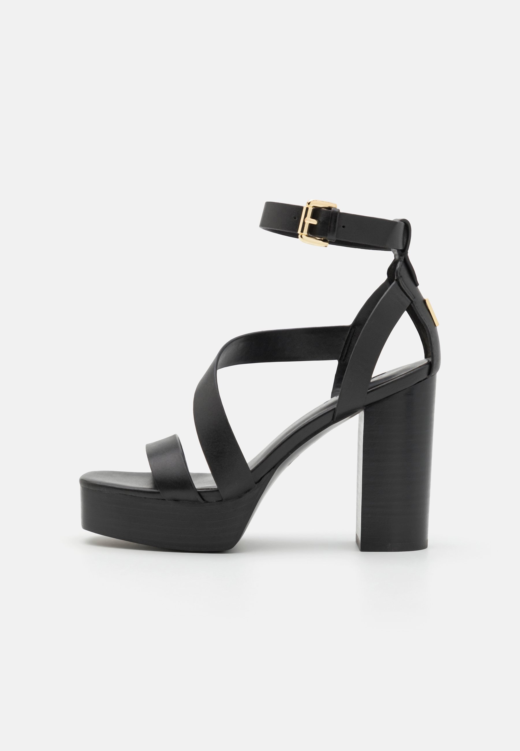 red dkny platform sandals