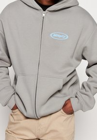 Multiply Apparel Felpa con zip - dark grey