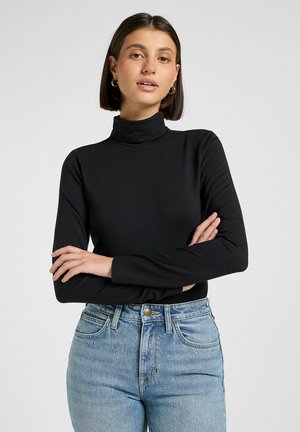 Lee TURTLE NECK FOR SLIM FIT - Maglietta a manica lunga - unionall black