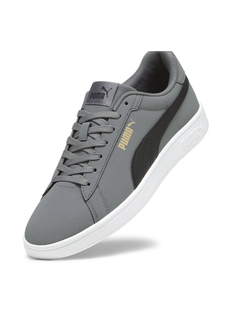 Puma SMASH BUCK - Tenisky - cool dark gray- black- gold- white