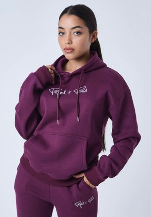 SIGNATURE - Sweat à capuche - violet