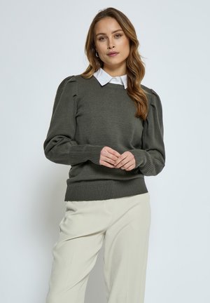 PCANISSA - Pullover - beluga green